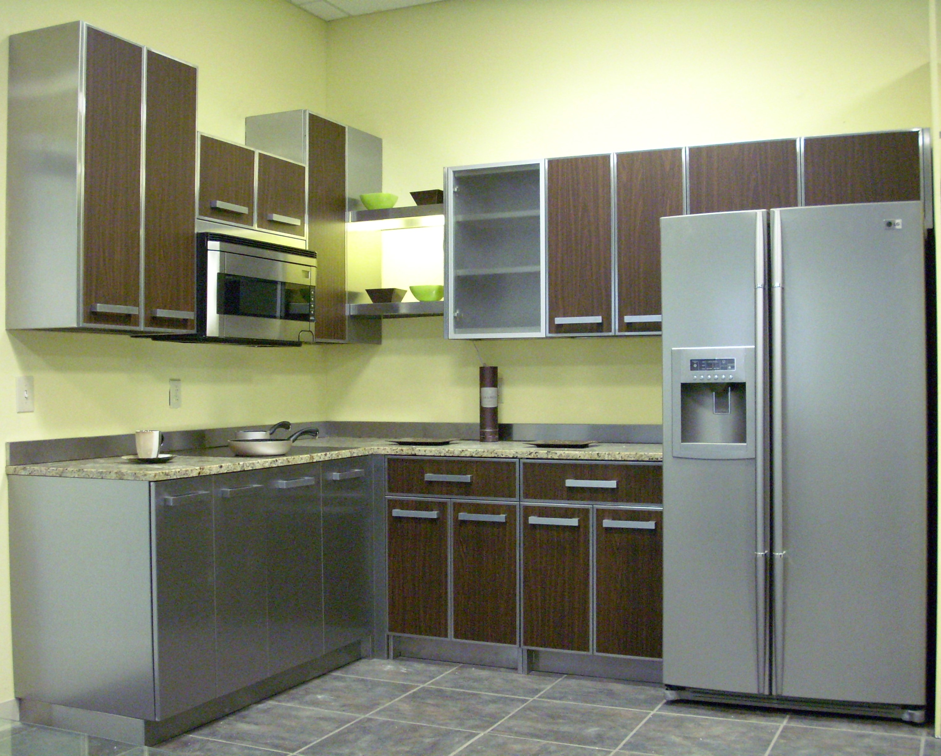 Stainless Steel Family Kitchen Cabinet Unit China Mainland Kitchen Stainless Steel Kitchen Cabinets